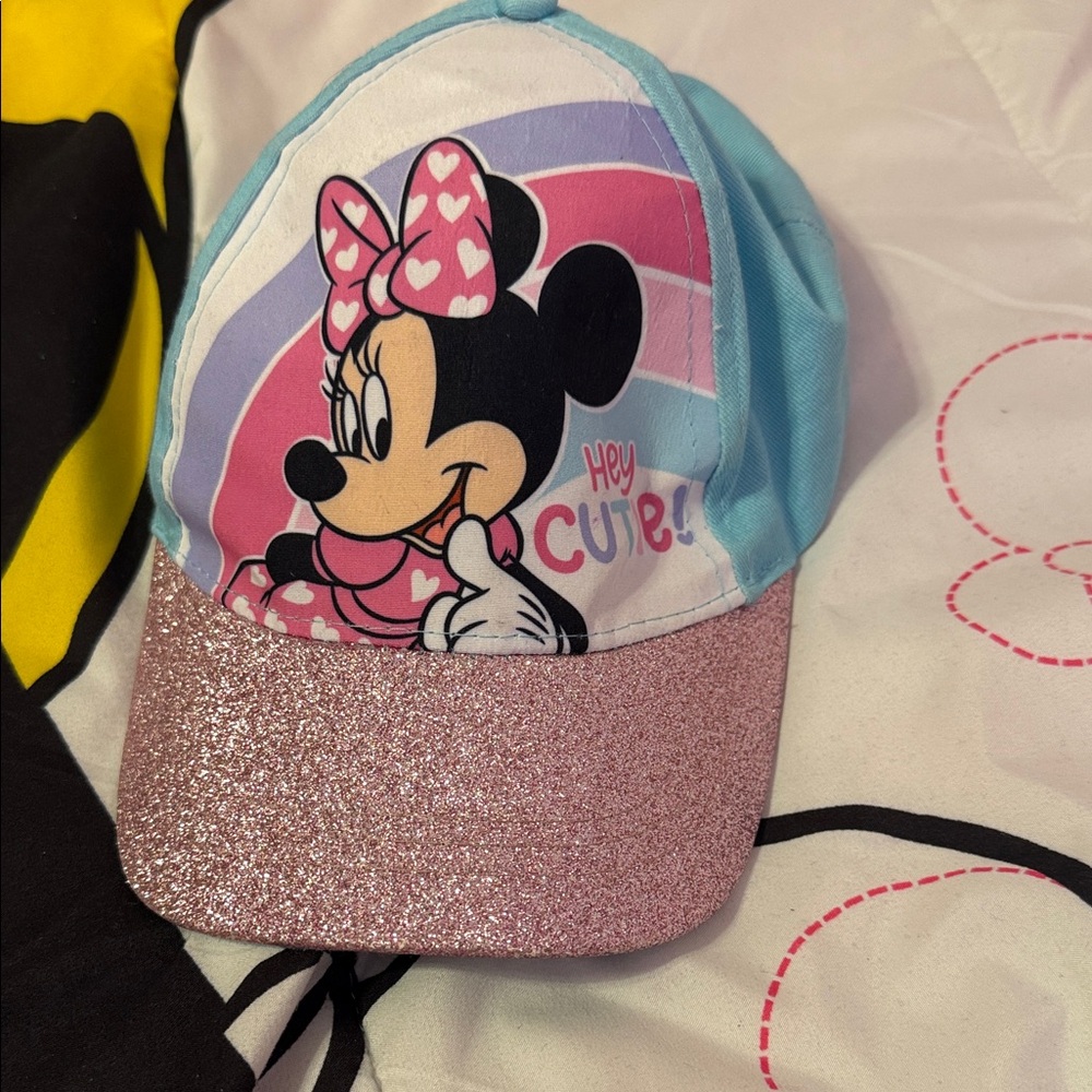 Disney Minnie Mouse Pink and Blue Kids Hat